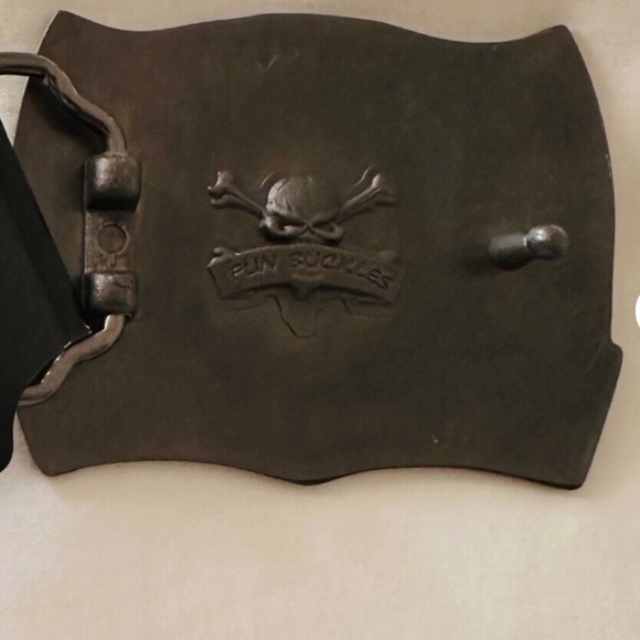 Rebel skull confederate flag belt buckle - Picture 2 of 2